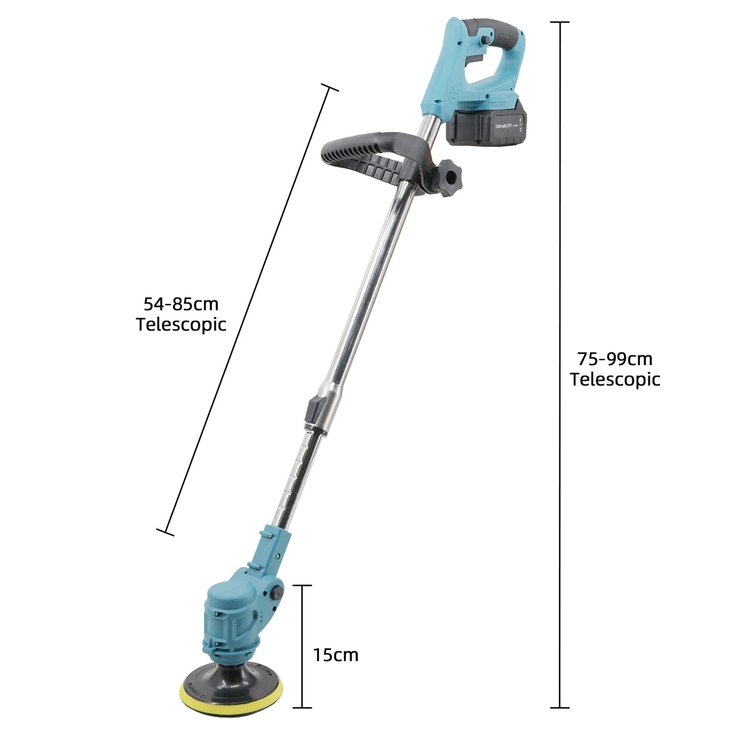 Vertak Powerful 3 in 1 Electric Spin Scrubber Brush Extension Handle Household Electric Spin Brush Cordless Motor Cleaning Brush